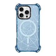 iPhone 16 Pro Bounce Case MagSafe Compatible Abstraction Outline White Transparent