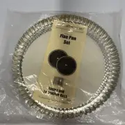 Pampered Chef Set of 2 Metal FLAN PANS Baking Pans #1700 Recipe Instructions