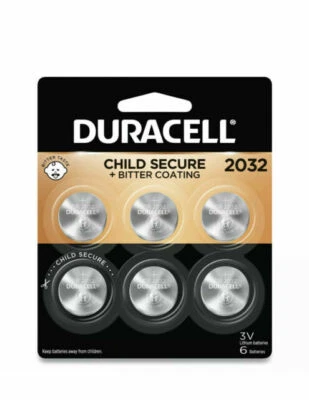 DURACELL 2032 COIN CHILD SECURE + BITTER COATING BATTERIES