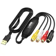 USB Video Capture Card VHS TV DVD VCR USB to AV Video Capture Adapter RCA to USB