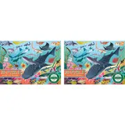 2x 20pc eeBoo Kids Jigsaw Puzzle 28x38cm Sharks/Friends Educational Game 3+