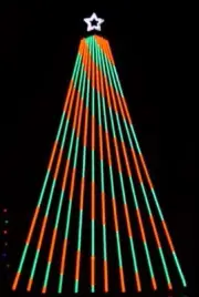 LIGHTORAMA CHRISTMAS SEQUENCE LINUS & LUCY 16 STRIP SMART PIXEL OR CCR TREE
