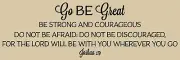 Go Be Great REUSABLE STENCIL 10703KF 8"x24" SIGN STENCILS FOR PAINTING