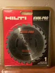 HILTI “KWIK-PRO” 7 1/4 x 5/8- 24 TEETH CARBIDE TIPPED CIRCULAR SAW BLADE- NEW