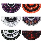 Halloween Bunting Flag Halloween Pleated Fan Flag Dependable Polyester Material
