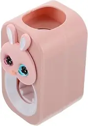 WOONEKY Squeeze Toothpaste Artifact Bathroom Supply Wall Toothpaste Squeezing Tool Toothpaste Tube Squeezer Toothpaste Dispenser Adorable Wall Mounted Toothpaste Squeezer Pink Plastic