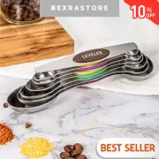 Magnetic Suction Double-Headed Measuring Spoon Set Of 7Stainless Steel Spoon