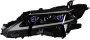 Car Styling Compatible For Camry V60 Headlights 2018-2021 Camry XSE XLE SE LE LED Headlight LED Projector Lens Automotive Accessories(A-Black)