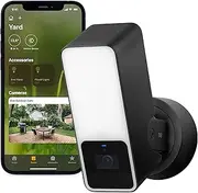 Eve Outdoor Cam - Secure floodlight Camera, Maximum Security & Privacy (HomeKit Secure Video), 1080p, Night Vision, Wi-Fi (2.4 GHz), Motion Sensor, Two-Way Communication