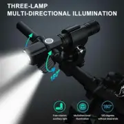Bike Front & Rear LED Lights Set Mountain Bicycle USB Rechargeable Torch Lamp AU