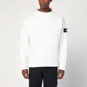 [Stone Island] White crater neck sweatshirt M White