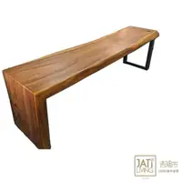 在飛比找momo購物網優惠-【吉迪市柚木家具】原木工業風長凳 SN016S5A1(板凳 