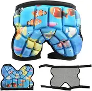 Kids Hip Protection Pad, Impact Proof Padded Pants, Breathable & Easy to Wear for Skiing, Roller Skating, Skateboarding, Cycling, Snowboard, Butt Protector