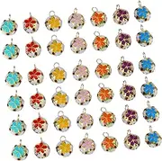 Mipcase Cat Collar Bells Cat Accessories Cat Bell Pet Bells Pet Collar Charms Pet Collar Bells Cat Pendant Bells Cat Collar - Pink Necklaces Cat Necklace Supplies Iron
