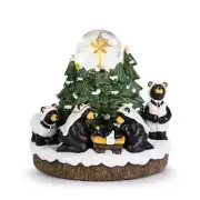 Big Sky Carvers Bearfoots Beartivity Musical Snow Globe