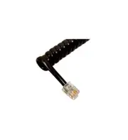 One Comdial 7260 (DX-80) Black 12' Foot Phone Handset Cord, New