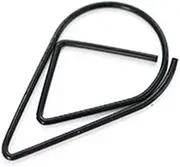 Paper Clips Water Drop Shape Small Metal Bookmark Clips Clamps Black for Book Photo 50PCS, Paper