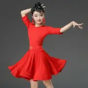 Girl Latin Salsa Dancewear Dance Dress Performance Costumes Ballroom Swing