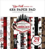 Echo Park ~ LET'S LUMBERJACK ~ 6x6 Paper Pad 24 pcs