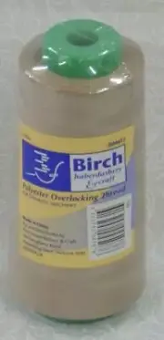 Birch Overlocker / Serger Thread 2500m Cone For Overlocking, Colour BEIGE - 109