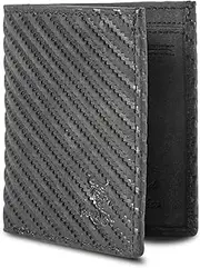 [Matador] Slim Chicago Wallet Small with Coin Compartment and RFID Protection Credit Card Holder Wallet for Men Genuine Leather Card Holder Mini Wallet Includes Gift Box