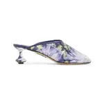 [Loewe] Loewe-Navy And Lilac Toy 45 Sequins Polyester Mules-Donna 40 IT