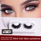 1 Pair False Eyelashes Wispy Eye Makeup Reusable Women Colored Fake Lashes