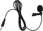Vaguelly Lightweight Microphone for Camera Computer Lapel Mic Versatile Use Easy to Card