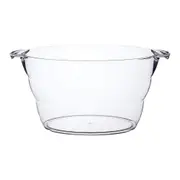 BarCraft Acrylic 28cm Oval Drink Bottle Pail Cooler Bucket Large Container Clear
