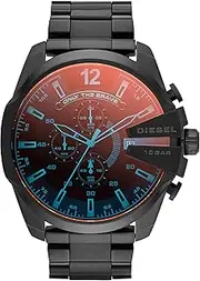 [Diesel] Men's DZ4318 Mega Chief Black Ip Watch