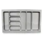 Kitchen Insert Utensil Cutlery Tray Drawer Divider Organiser Cabinet Gray 900mm