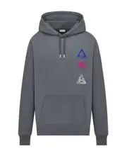 Relaxed-Fit Hooded Sweatshirt M Gray
