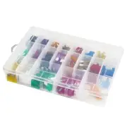 Set Mini Blade Fuse Assortment Auto Motorcycle SUV FUSES Kit APM ATM UTV W/Box
