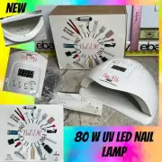 80w LED/UV Nail Lamp Nail Gel Polish Light Dryer 4 Settings - New Nail Salon