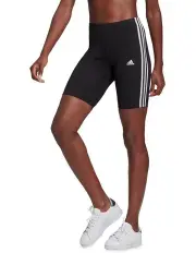 [adidas] 3 Stripe Bike Short in Black