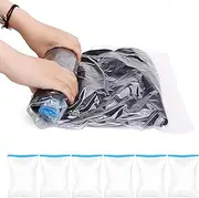 SHUNMAN Vacuum Bags Storage,6 Pack Travel Space Saver Bags Vacuum Storage 35x50CM,Compression Bag Ideal for Clothes, Duvets, Curtains,Space Saver for Travelling