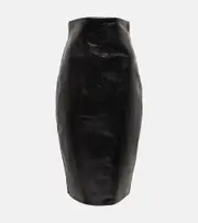 [Rick Owens] Rick Owens Denim midi skirt AU 14 black