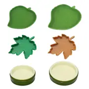 Leaf Shape Reptile Feeding Dish Terrarium Food and Water Bowl