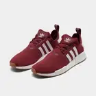 Adidas NMD R1 Casual Shoes Burgundy Red / Gum / White Sz 8 FX6787