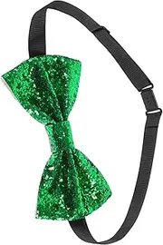 [TINEASUR] Sparkling Adjustable Bowtie for Men Pre Tied Glitter Bow Tie for Weddings Parties and Special Occasions Comfortable PU and Material