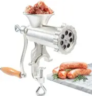 CucinaPro Meat Grinder with Tabletop Clamp & 2 Cutting Disks, Cast Iron Heavy