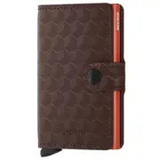 Secrid Miniwallet Compact RFID Wallet - Optical Brown / Orange