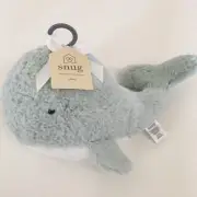 NEW Snug Plush Blue Whale Soft Baby Toy Stuffed Animal Baby Gift