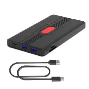Bakeey D139 2.5inch Mobile Hard Disk Box Type-C to SATA Portable SSD Enclosure with USB3.0*2/SD/TF Card Slot Hub Support