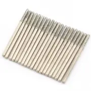 Lapidary Diamond Drill Bits 2 mm Carving Burrs for Dremel Pack of 20Pcs