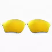Walleva 24K Gold Polarized Replacement Lenses For Oakley Half Jacket XLJ