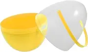 Easter Eggs Portable Eggs Model Eggs Stand Eggs Filled Eggs Blank Eggs Reliable Eggs Decorative Eggs Easter Egg Refiable Large Fillable Egg Containers Giant Plastic Egg Pp Yellow SHOWERORO
