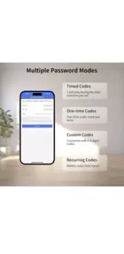 IRONZON Keyless Smart Entry Door Lock with Handle Fingerprint Password & App