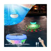 Solar Pool Lights, 2600mAh USB Rechargeable Floating Pool Lights, 6.7" IP68 W...