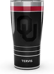 Tervis Traveler Oklahoma Sooners - Night Game Triple Walled Insulated Tumbler Travel Cup Keeps Drinks Cold & Hot, 20oz, Stainless Steel